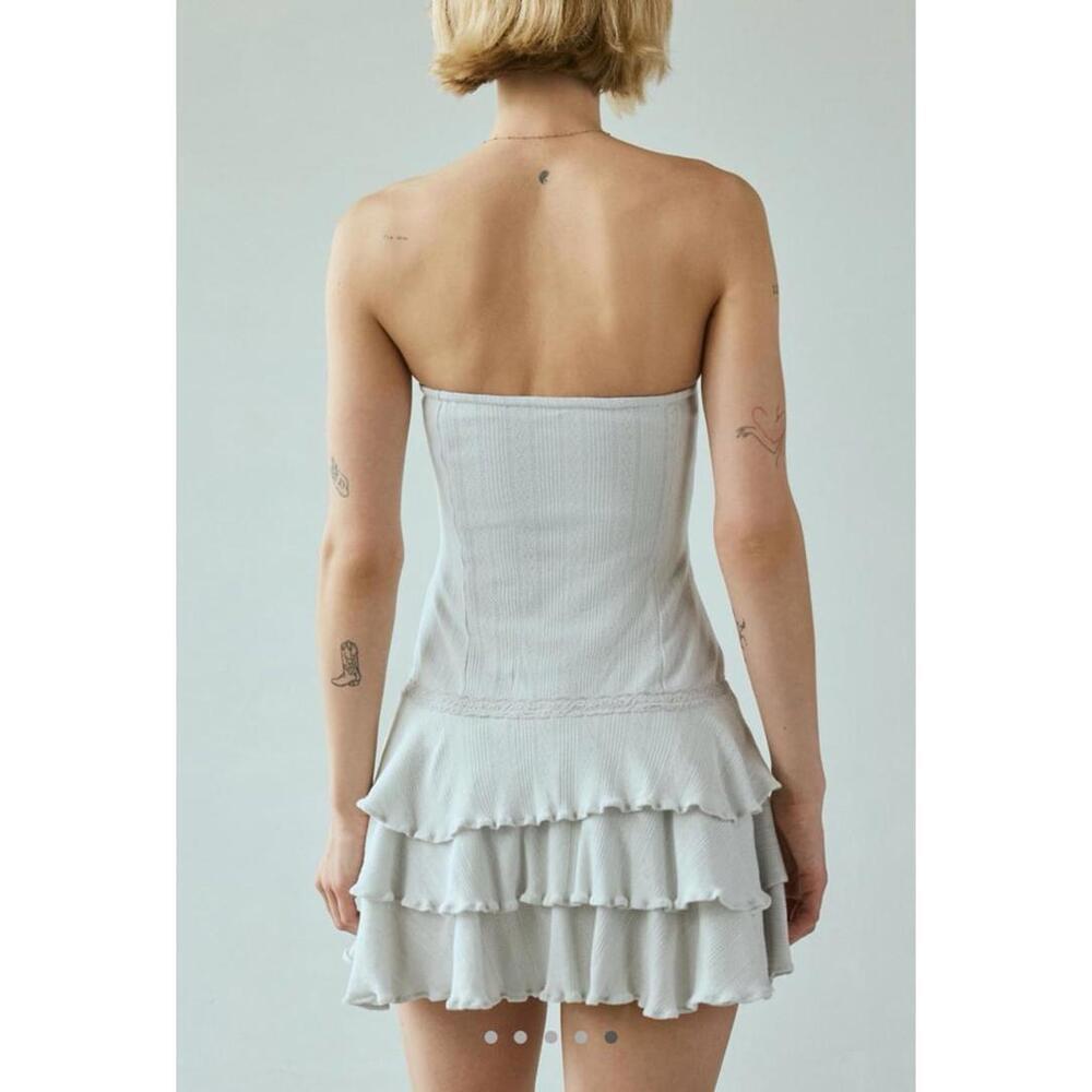 Out From Under Mira Perfect Pointelle Drop Waist Strapless Romper - Picture 5 of 10